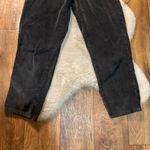ZARA Corduroy Pants Women's 20 Black Gray Relaxed Straight Leg High Rise Photo 3