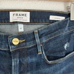 frame denim Le Garcon dark wash distressed boyfriend ankle jeans size 27 Photo 2