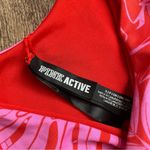 Victoria's Secret  Red Floral Triangle Wide Strap Swim Top Size Small Photo 1