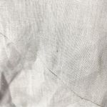 CAROLE LITTLE 100% Linen Gray Lined Side Zipper Full Skirt, Size 12 Silver Photo 7