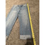 H&M  Jeans Women 32 Vintage Fit Studded Medium Wash High Waist Straight Leg Photo 2