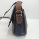 Coach Vintage 80s City Bag Spectator Purse Shoulder Bag Black Brown Piping Photo 3