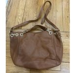 Michael Kors Tan Leather Jet Set Chain Tote no keychain missing paint flaw Photo 4