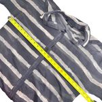 Lafayette 148  Silk Blend Striped Hi Low Blouse Photo 6