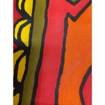 Vera Neumann Vintage Red Yellow Orange Abstract Print Scarf Japan Ladybug Photo 5
