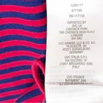 Quacker Factory Striped 3/4 Sleeves Sequin Lobster Shoulder Accents Top Medium Photo 3