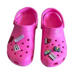 Crocs NWOT  Classic Clog Pink M10 W12 Jibbitz Charms Comfort Water Friendly Photo 2