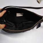 Universal Threads Universal Thread Woven Straw Half Moon Black Shoulder Bag Photo 6