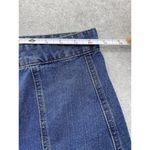 Buttons One Hart Women's Blue Denim Skirt Button Front Size XL Rose Gold  Photo 7