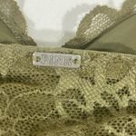 PINK - Victoria's Secret PINK BY VICTORIA SECERT LACE BRA BRALETTE M OLIVE GREEN NEW Photo 3