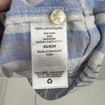 Free Assembly Size XS Shirt Dress Denim Striped Chambray Puff Sleeve V Photo 7