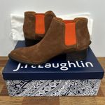 J. McLaughlin  Ashlyn Boot 8.5 Brown Leather Suede Ankle NEW $298 Toasted Coconut Photo 1