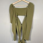 Majorelle Revolve Darla Midi Dress Women's Size S Olive Green Cut Out Party NWT Photo 9