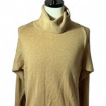 Banana Republic Turtleneck Sweater Tan Neutral Tunic Cozy Pullover Womens Photo 0