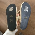 Free People  Metallic Gold Plush Wonderland Thong Sandals Photo 3