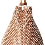 Jessica McClintock Womens Gwen Ball Mesh Ring Wristlet Pouch Clutch Photo 2