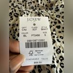 J.Crew animal print short flutter sleeve blouse Small NWT Comfy Closet staple Photo 9