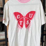 GUTS Olivia Rodrigo tee butterfly crewneck graphic short sleeve tshirt tour Red Size XS Photo 0