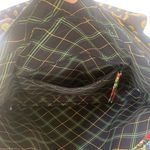 Vera Bradley Vibrant Black Purse Laptop Bag Vintage Rare Double Handle Zipper Photo 9