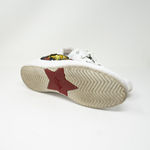 Ash  Niagra Genuine Leather Lace Up Tiger Embroidered Trainers White Sneakers 6 Photo 3