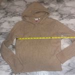 No Boundaries  Tan Ribbed Knit Hoodie Photo 3