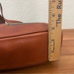 Vintage MARINO ORLANDI Italian Leather Two Tone Brown Black Shoulder Bag Photo 9