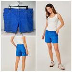 Carve Designs Oahu Corduroy 5” Shorts Size 14 Royal Blue Photo 1