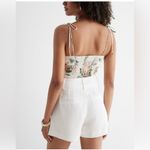 EXPRESS - Floral Pleated Linen-Blend Tie Strap Cami Photo 2