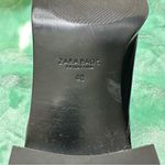 ZARA  Basic Collection Contrast Velvet Ankle Boots in Black Size EU 40 Photo 4