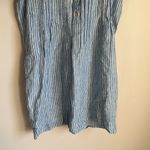 Faherty  Gemina Blue Striped Linen Mini Dress XS Photo 4