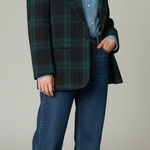 Women’s Vintage Preppy 80s SAVANNAH Plaid Blazer 10 Petite Business Casual Green Size 10P Photo 0