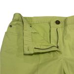 Ruby Rd. Pants Womens 8 Green Capri High Rise Flat Front Buttoned Ankles Photo 5