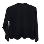 Eileen Fisher Organic Cotton Pucker Shirt Jacket Size XL Black Lagenlook Blazer Photo 5
