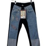 Bejeweled By Susan Fixel Women S Limited Edition Flower Capri Sweatpant Y2K NWT Blue Photo 0