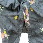 Majorelle  Aileen Top in Black Dot Floral Off Shoulder Embroidered size Medium Photo 3