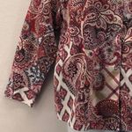 Chicos Womens‎ Button Up Blouse 16P Or 3P Burgundy Professional Business Career Red Photo 3