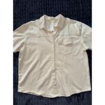 H&M Divided H & M Over Sized Button Down Shirt Jacket Women's Beige Size XL NWT Photo 1