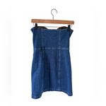 Reformation NEW Nikki Strapless Bustier Denim Mini Dress Photo 4