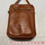 Vintage LAND Leather Crossbody Bag With Multiple Compartments & Adjustable Strap Brown Photo 1