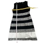 Tommy Hilfiger  Black White Mottled Stripe Sheath Dress 4 - gorgeous! Photo 1