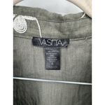 Vasna Linen Blend Embroidered Mini Dress Women XL Green Earth Fairy Granolagirl Photo 2