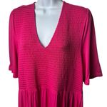 Boden Bethany Smocked Jersey Dress in Berry Pink Milk Maid Renaissance 14 Size undefined Photo 2