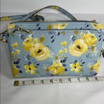 Nanette Lepore Blue and Yellow Floral Crossbody Bag Photo 5