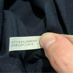 Eliza J . Navy Blue One Shoulder Illusion Ruffle Mermaid Gown Size 6 Photo 11