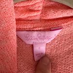 Lilly Pulitzer  Coral Vintage Martha Drape Front Open Cardigan Size Small S Photo 3