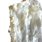 Elliatt Anthropologie  White Floral Appliqué Dress Size Small Bridal Bachelorette Photo 5
