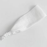 White Linen Headband Photo 0
