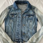 Aeropostale Blue Multi Wash Jean Jacket Photo 2