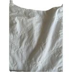 Robin Jordan Square Neck Midi White Dress Belted Waist Textured Timeless Sz 10 Photo 10