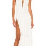 Retrofête Retrofete Prima Dress in White Sequins Beaded Small NWT Sleeveless Maxi Photo 0